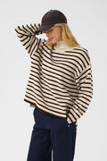 Part Two Lilye Stripe Jumper - Beige