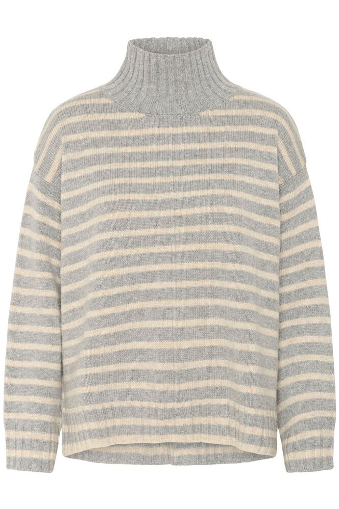 Part Two Lilye Stripe Jumper - Grey