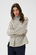 Part Two Lilye Stripe Jumper - Grey