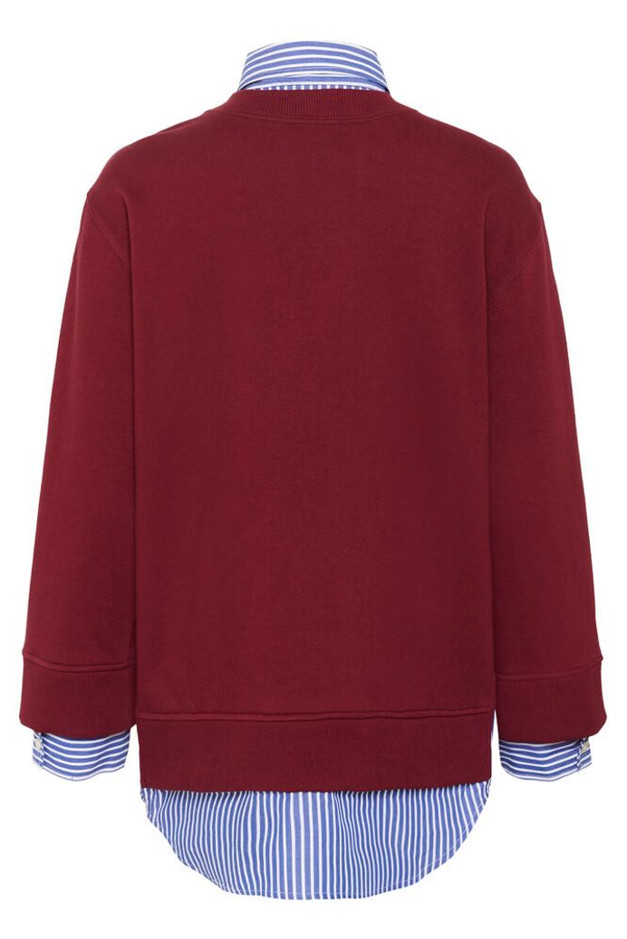In Wear Natalja Striped Sweatshirt - Red