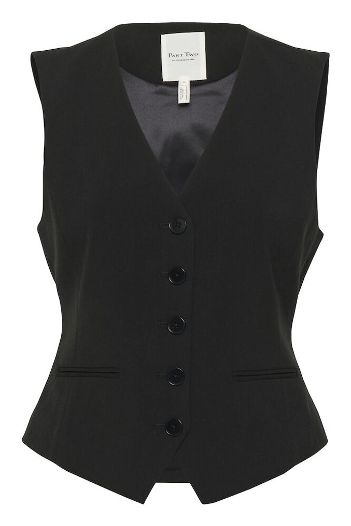 Part Two Rikke Wasitcoat - Black