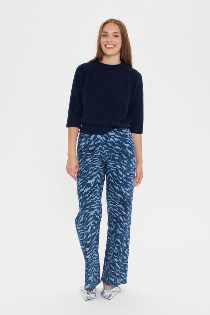 Saint Tropez Nova Sequin Jumper - Navy