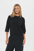 Saint Tropez Nova Sequin Jumper - Black