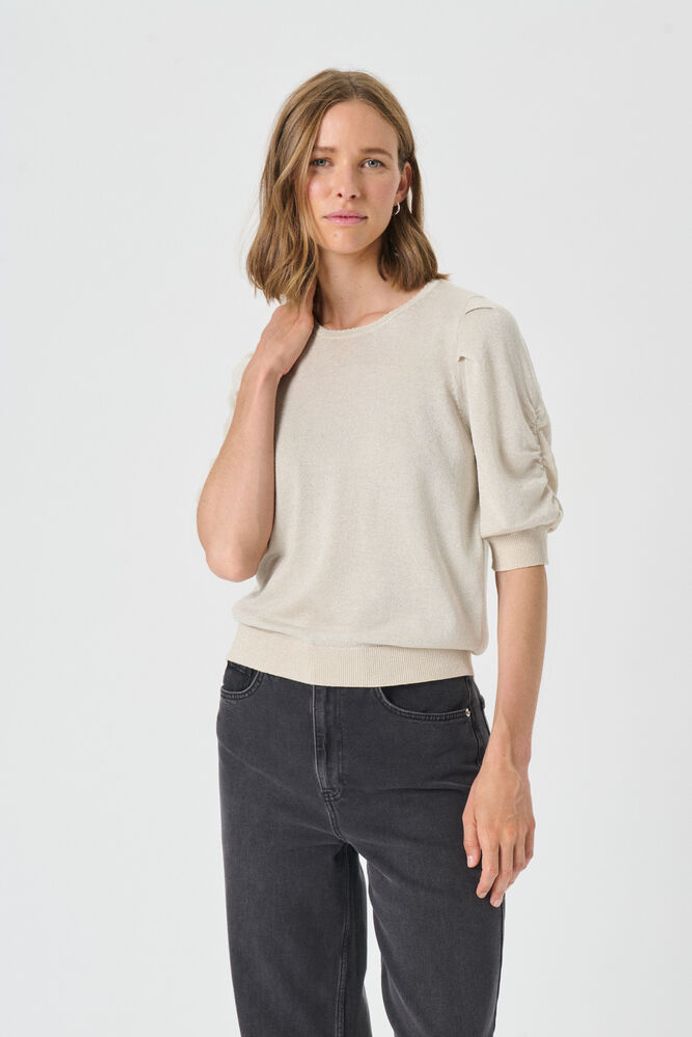 Part Two Varaia Lurex Knit - Beige