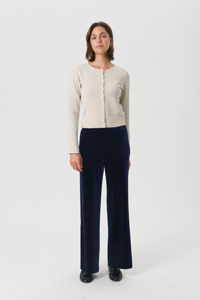 Part Two Varla Velvet Trousers - Navy