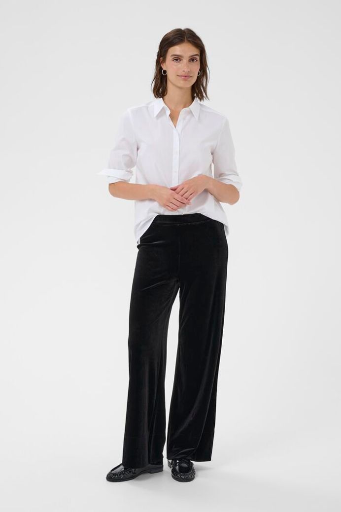 Part Two Varla Velvet Trousers - Black