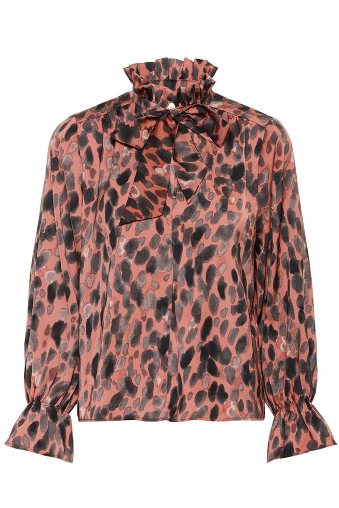 In Wear Gracie Printed Blouse - Pink