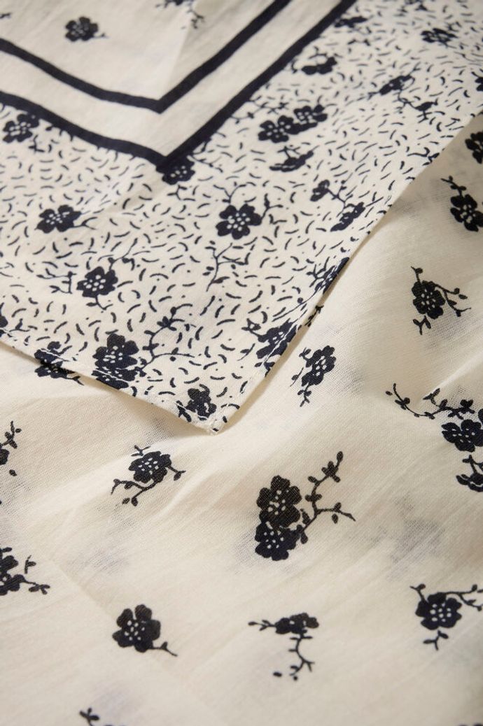 Part Two Phil Neck Tie Scarf - Cream Floral