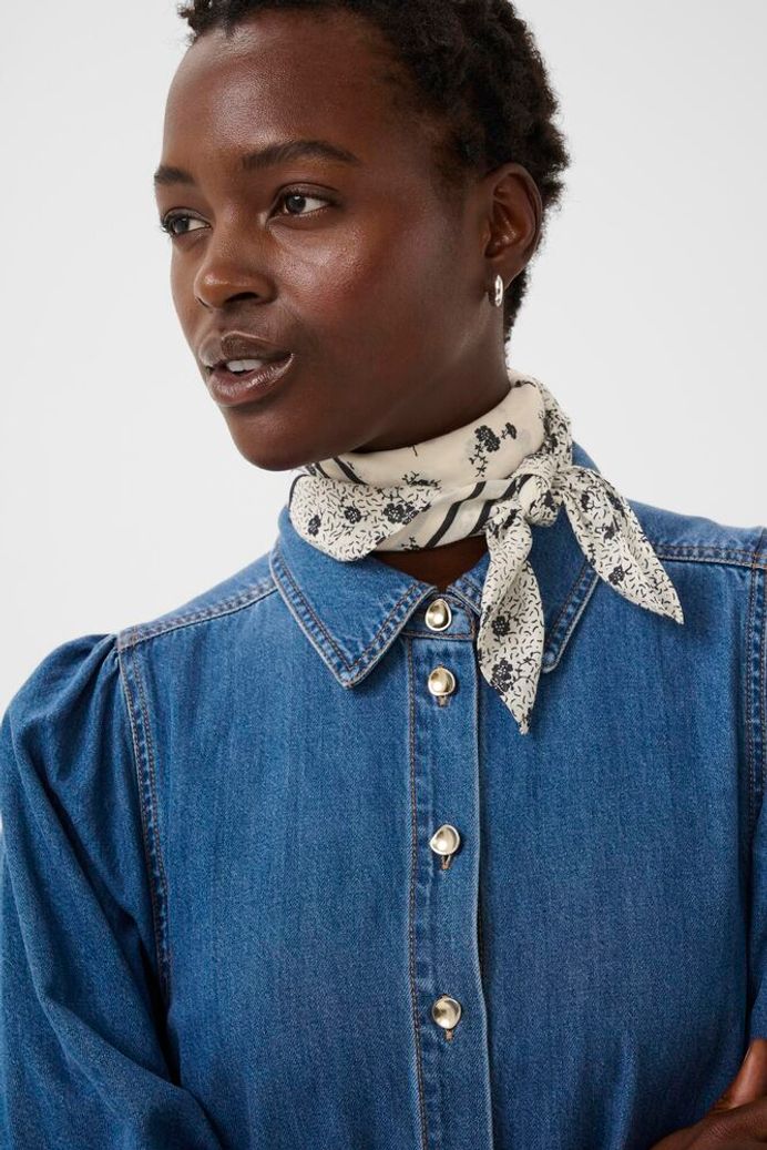 Part Two Phil Neck Tie Scarf - Cream Floral