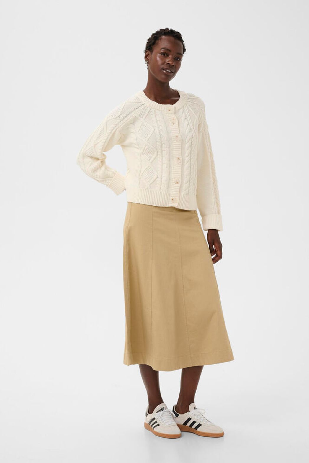 Part Two Zayra Cotton Cardigan - Whisper White