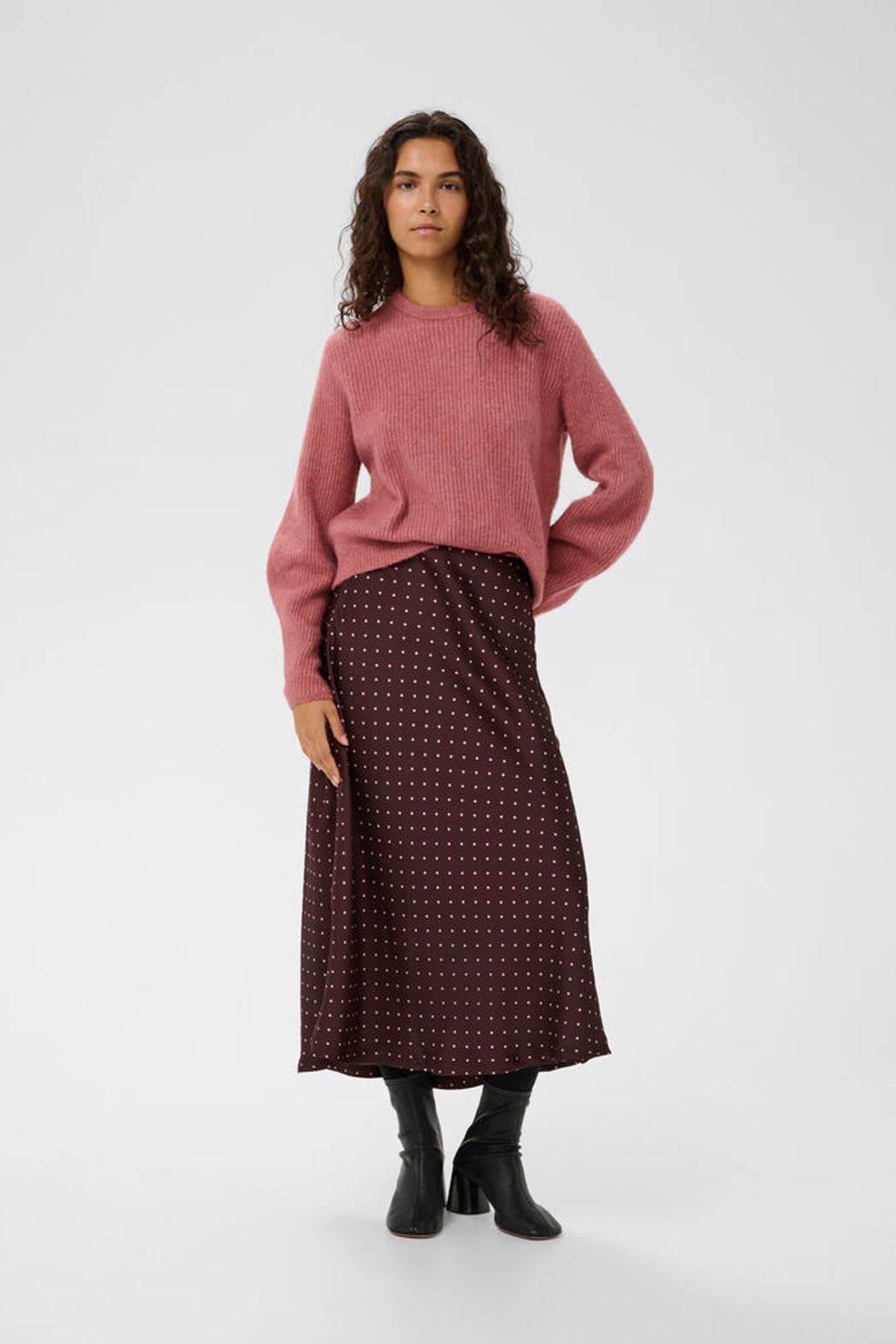 In Wear Zania Polka Dot Skirt