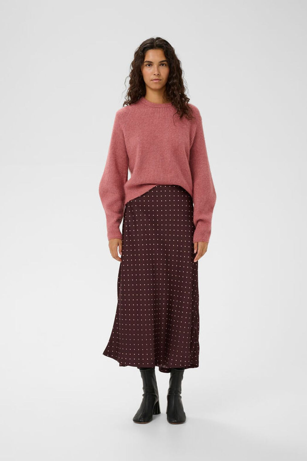 In Wear Zania Polka Dot Skirt