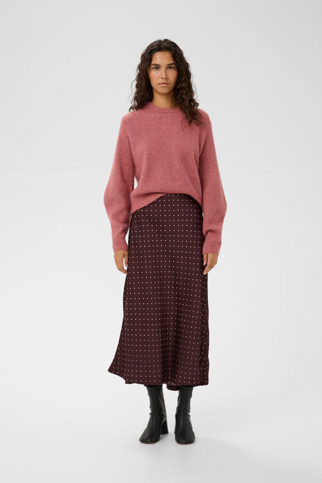 In Wear Zania Polka Dot Skirt