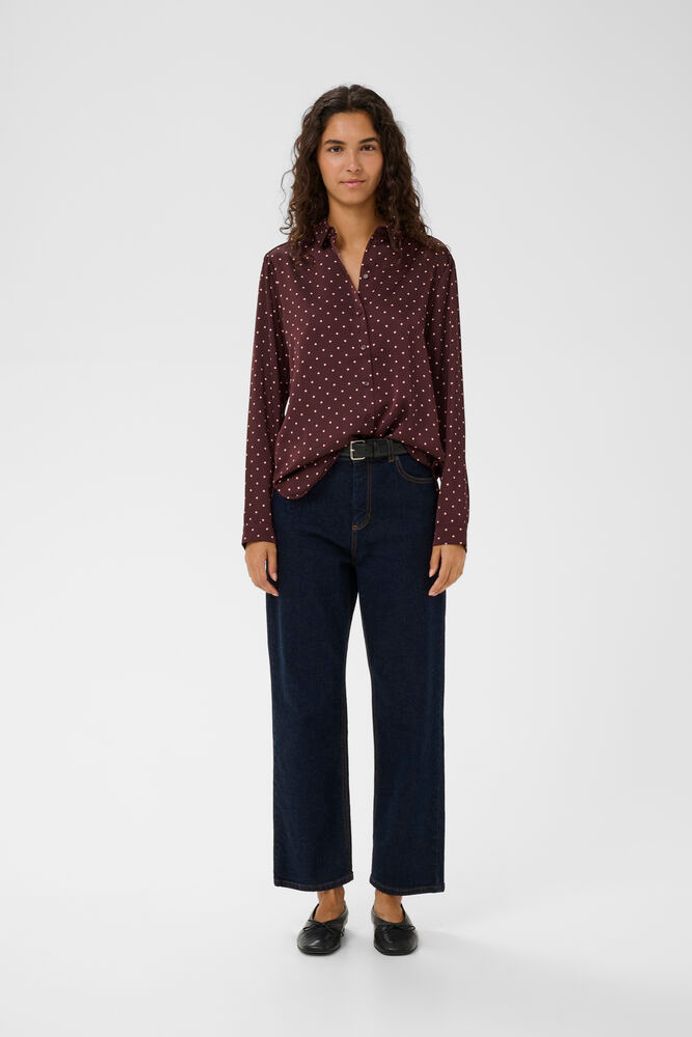 In Wear Zania Polka Dot Shirt