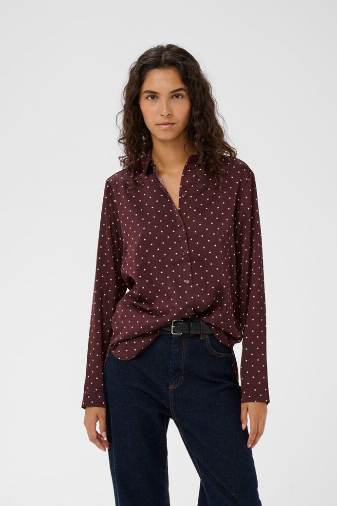 In Wear Zania Polka Dot Shirt