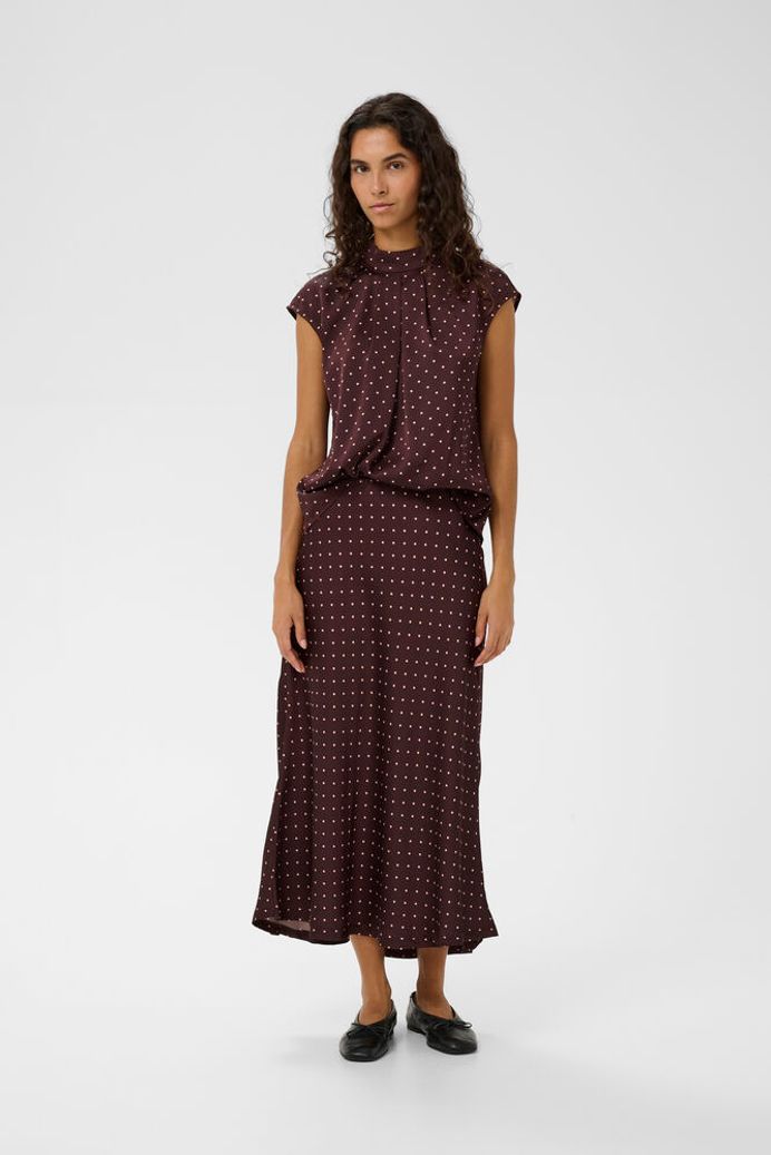 In Wear Zania Polka Dot Blouse