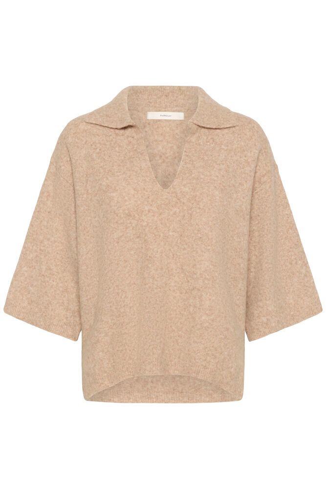 In Wear Guni Knit Polo - Cornstalk Melange