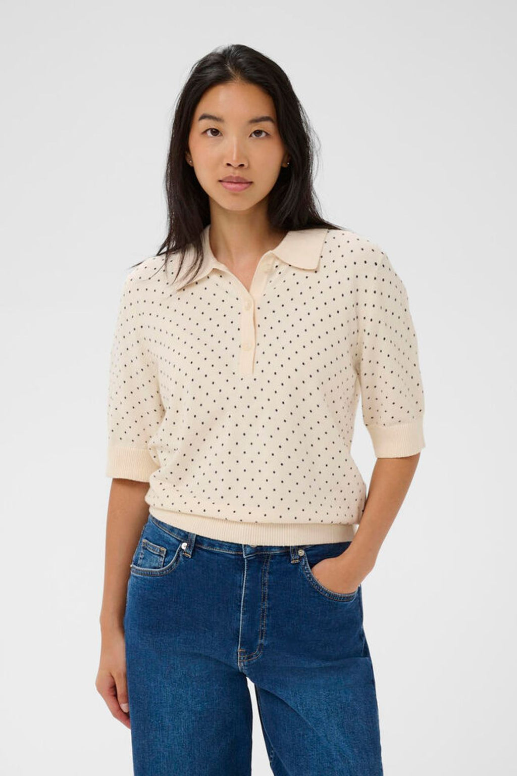 Part Two Anetti Polo Knit -Spot