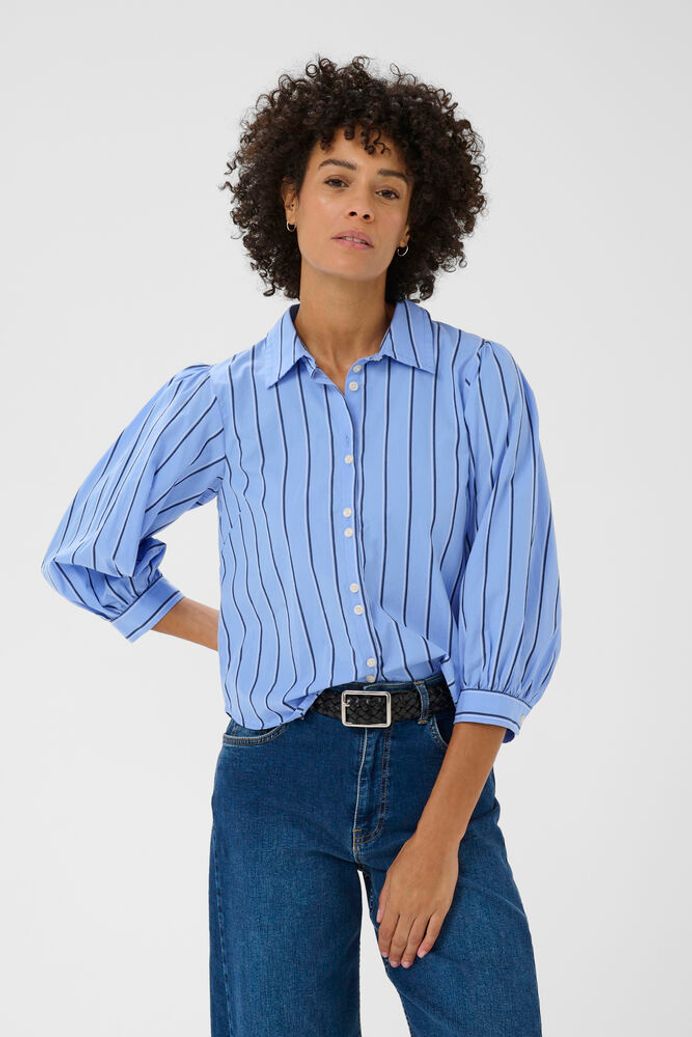 Part Two Anais Stripe Shirt - Blue