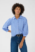 Part Two Anais Stripe Shirt - Blue