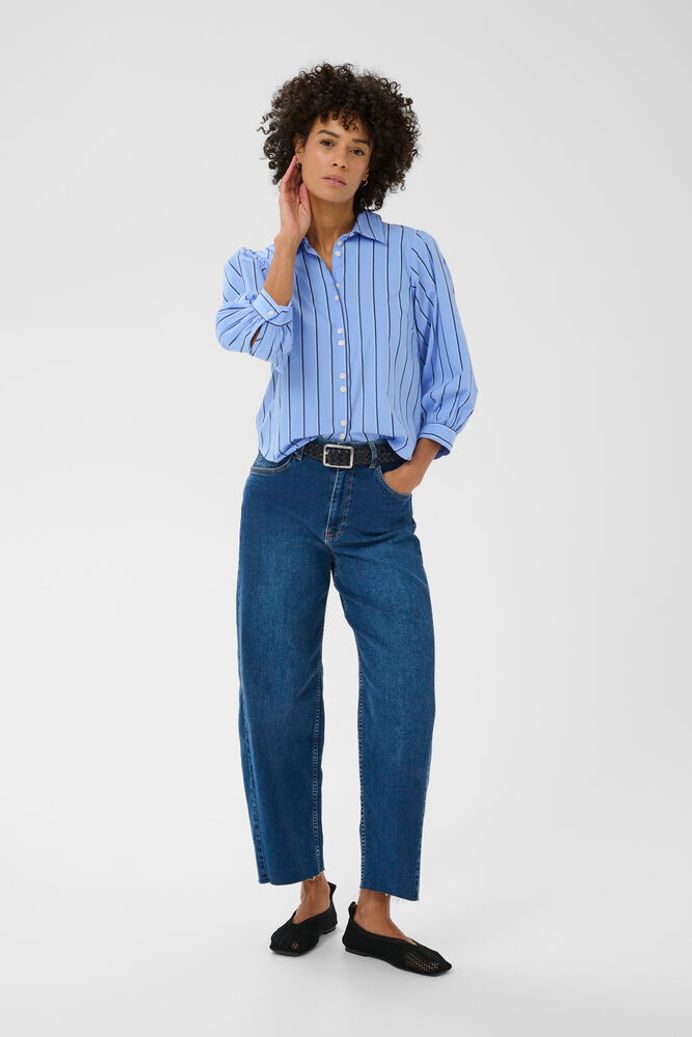 Part Two Anais Stripe Shirt - Blue