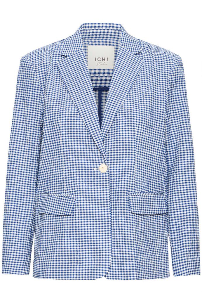 Ichi Jilma Blazer - Gingham Print