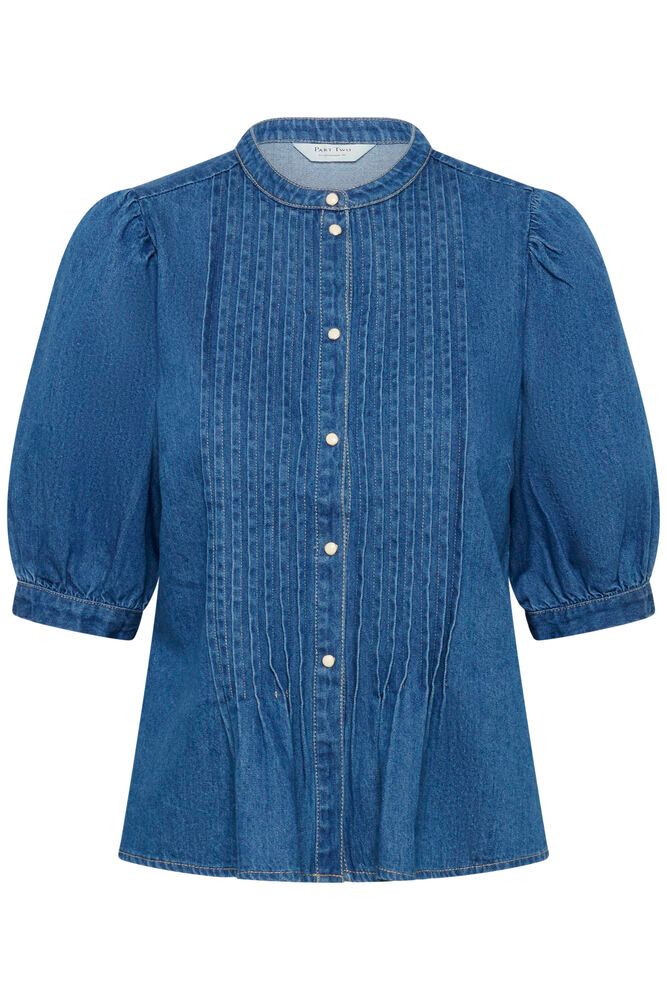 Part Two Alesia Denim Blouse