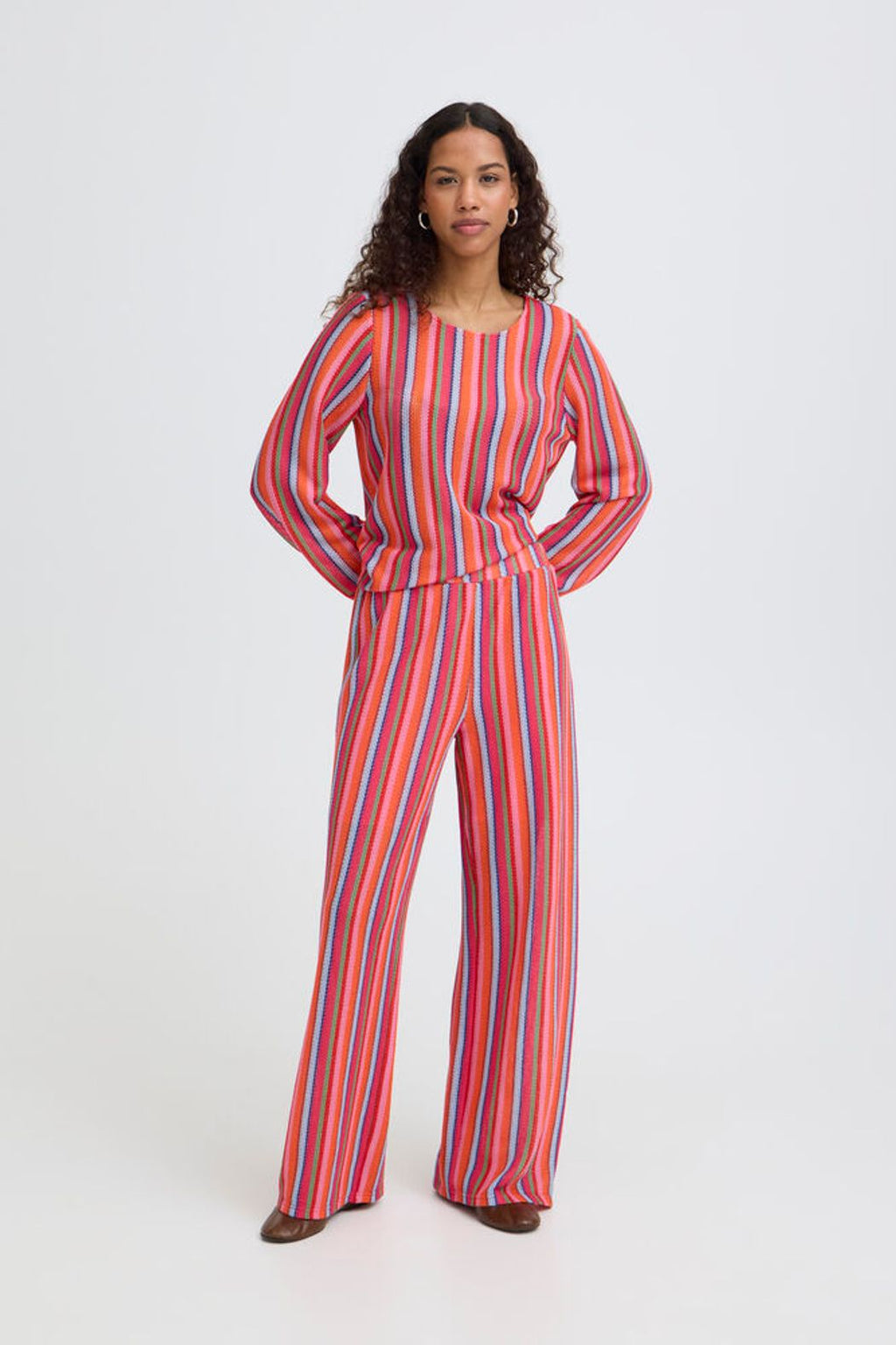 Ichi Libella Stripey Pant