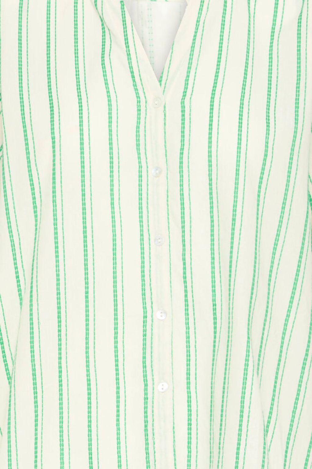 Ichi Jovil Striped Shirt - Green