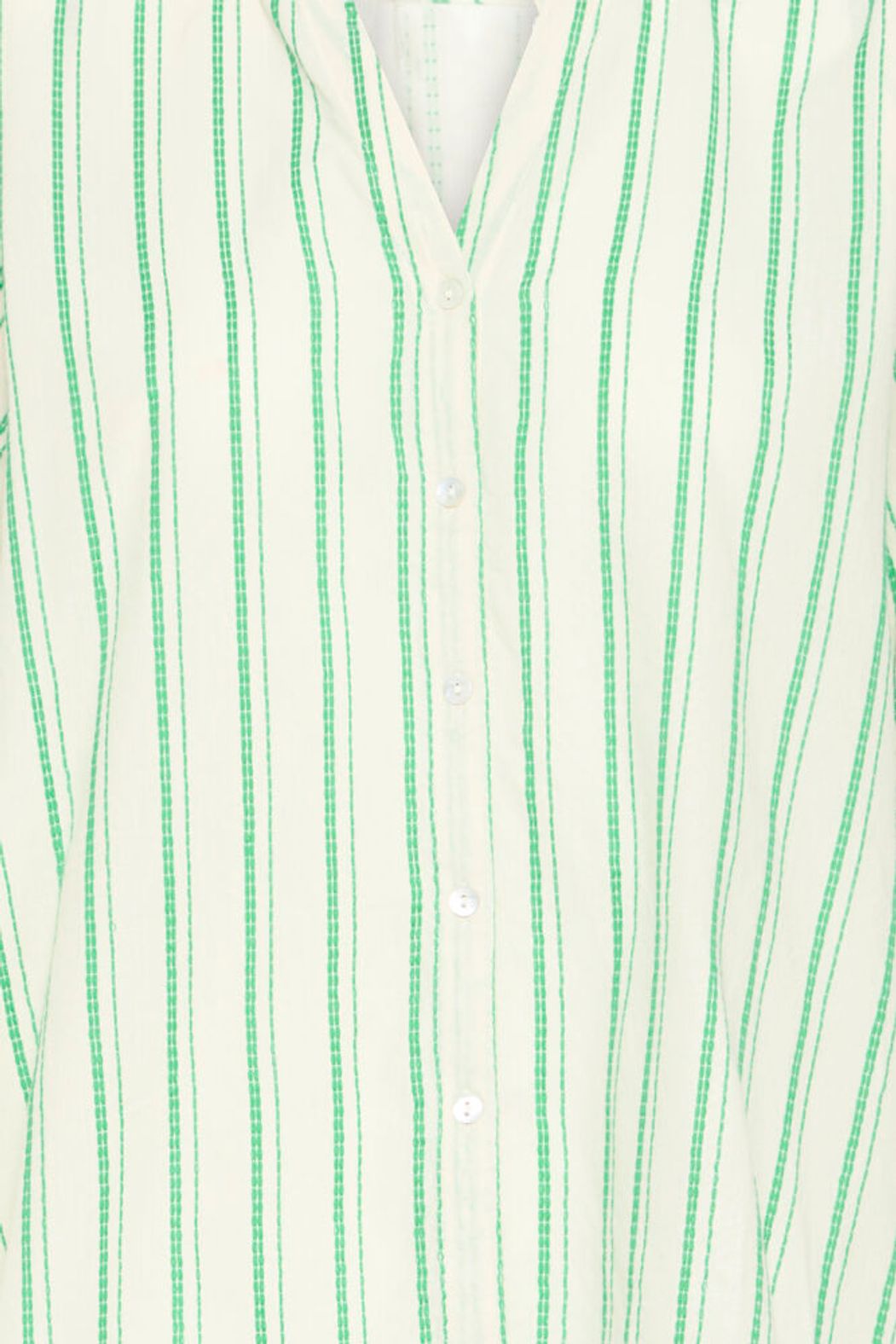 Ichi Jovil Striped Shirt - Green