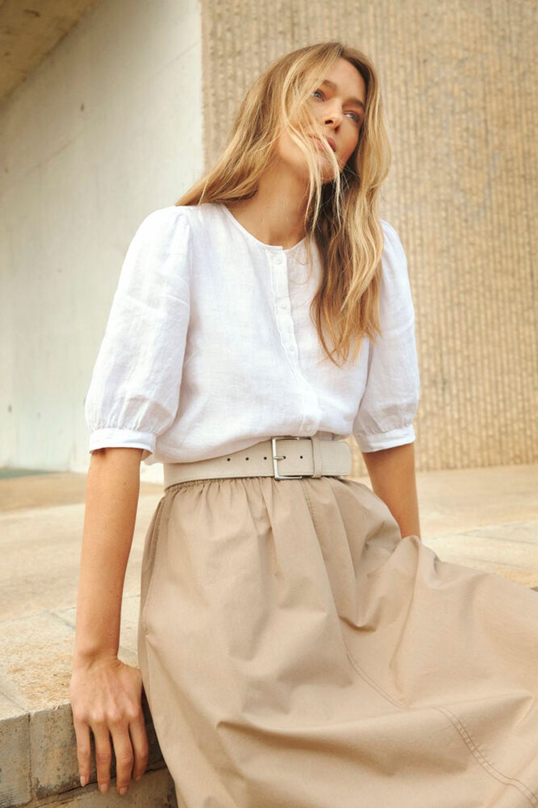 Part Two Azra Linen Shirt - White
