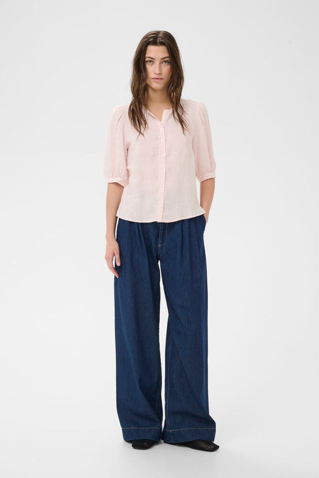 Part Two Azra Linen Shirt - Pink