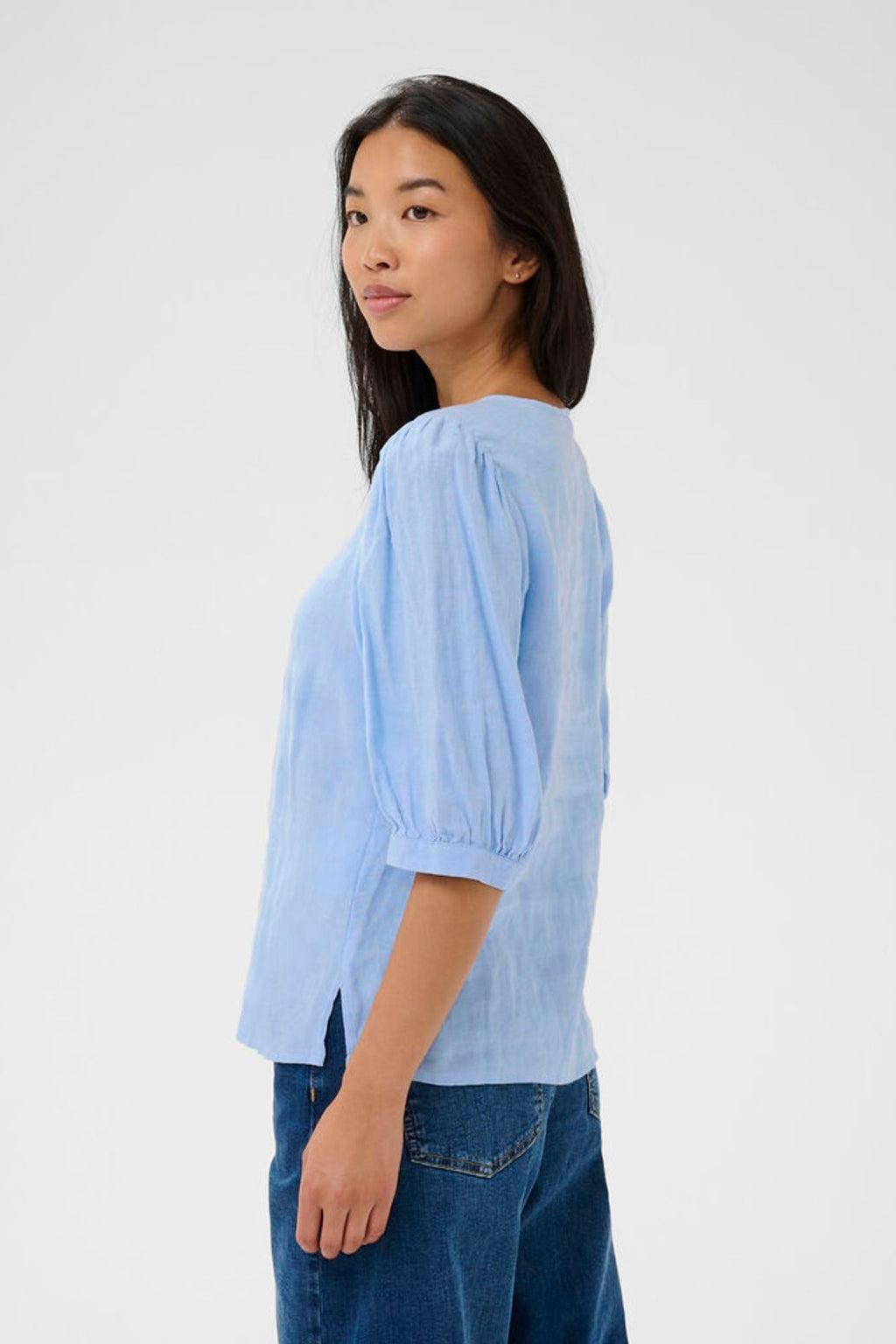 Part Two Azra Linen Shirt - Blue