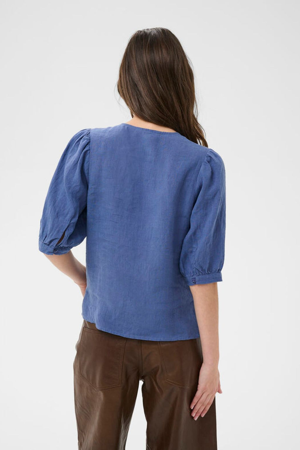 Part Two Azra Linen Shirt - Denim