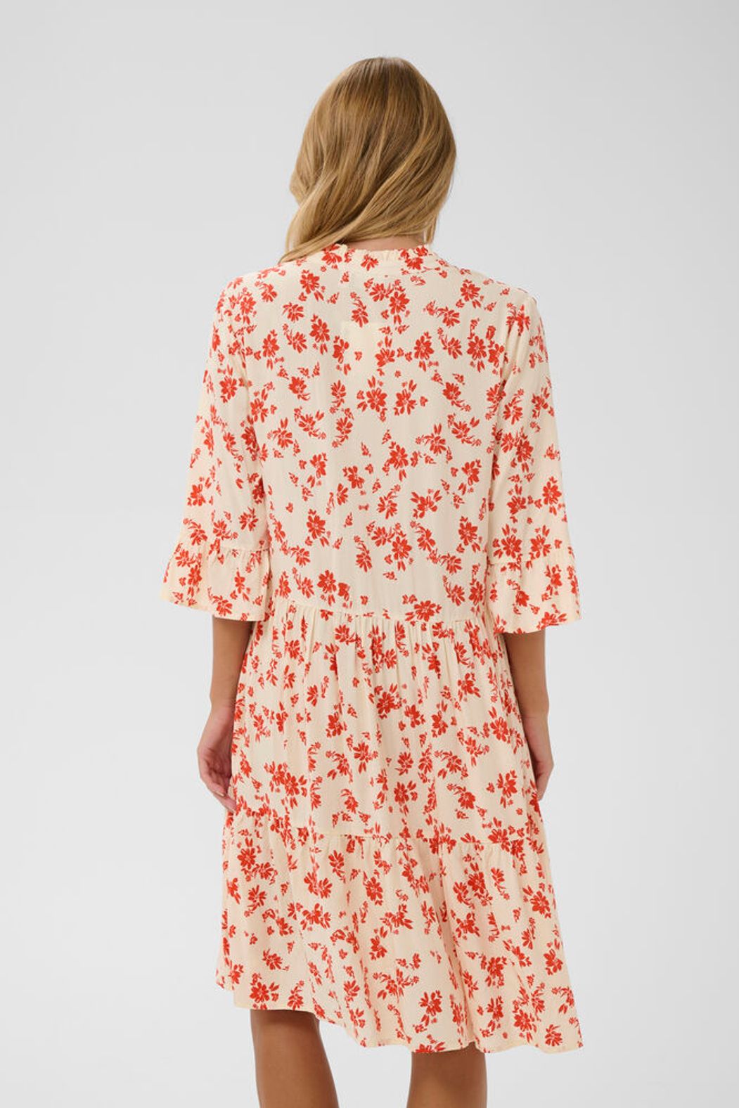 Saint Tropez Eda Floral Dress - Red