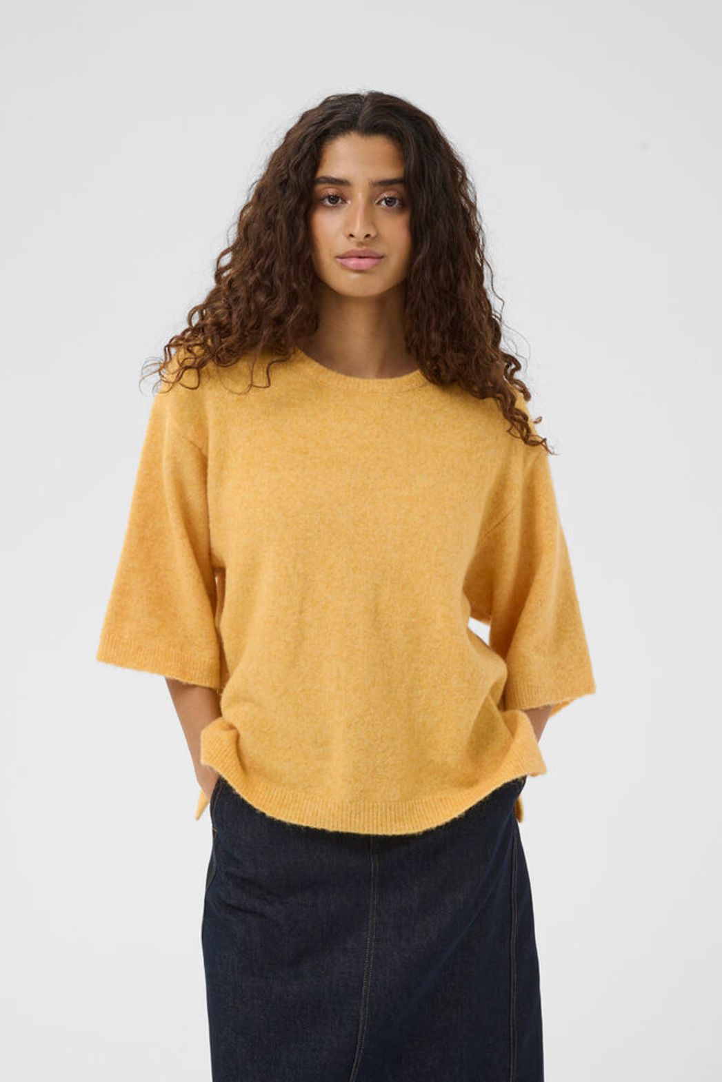 In Wear Guni Knit Tee - Yellow Melange