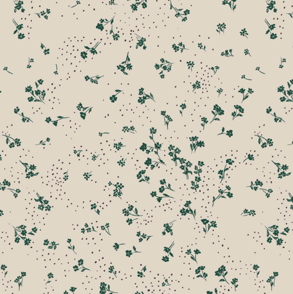 Ichi Lanora Floral Blouse - Green