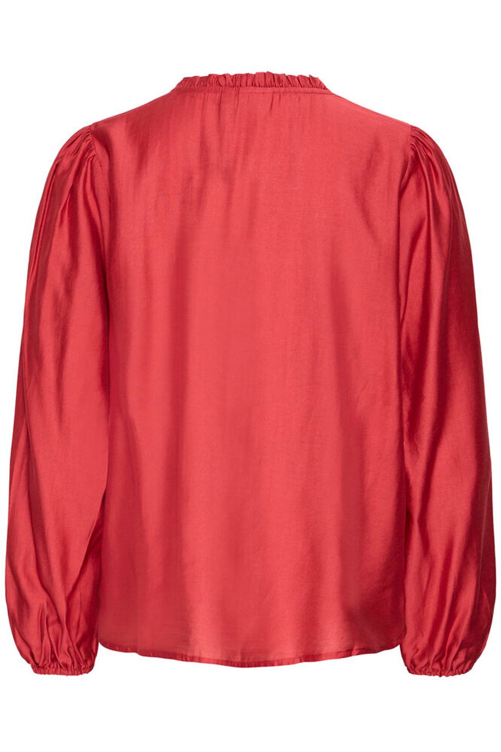 Ichi Karlani Satin Blouse - Red