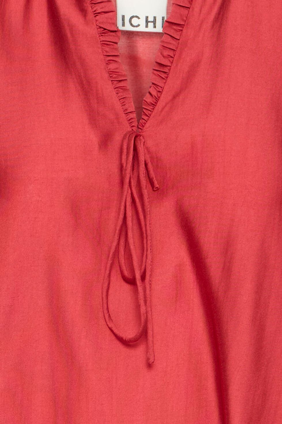 Ichi Karlani Satin Blouse - Red