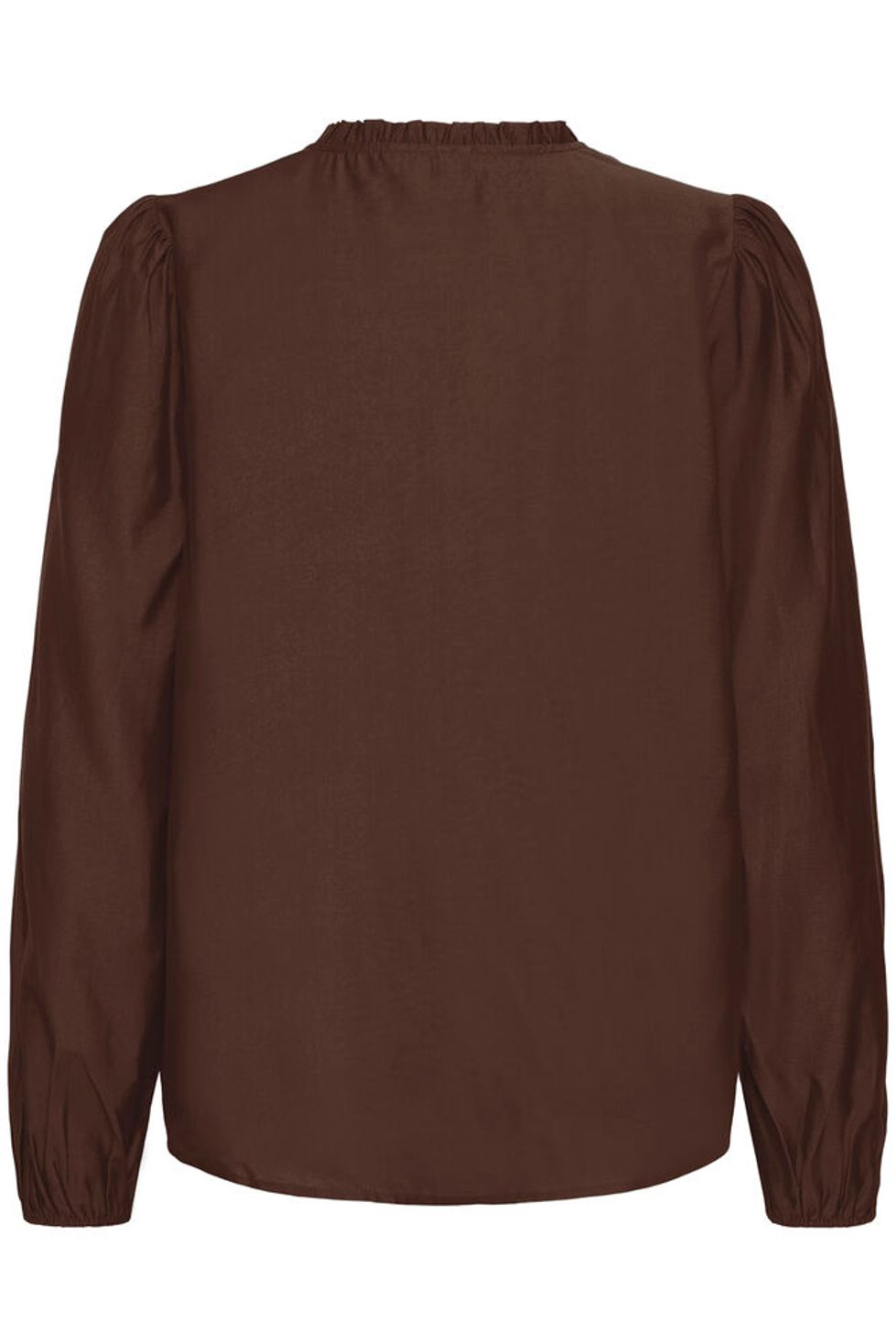Ichi Karlani Satin Blouse - Brown