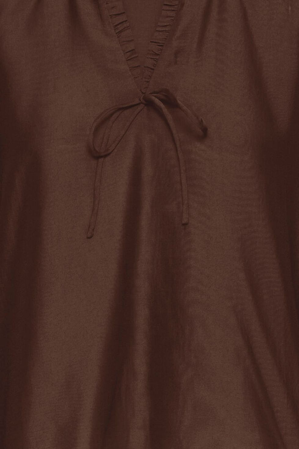 Ichi Karlani Satin Blouse - Brown