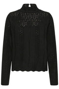 Ichi Povoke Knit Jumper - Black