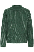 Ichi Kamara Dot Jumper - Green