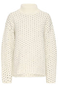 Ichi Kamara Dot Jumper - White