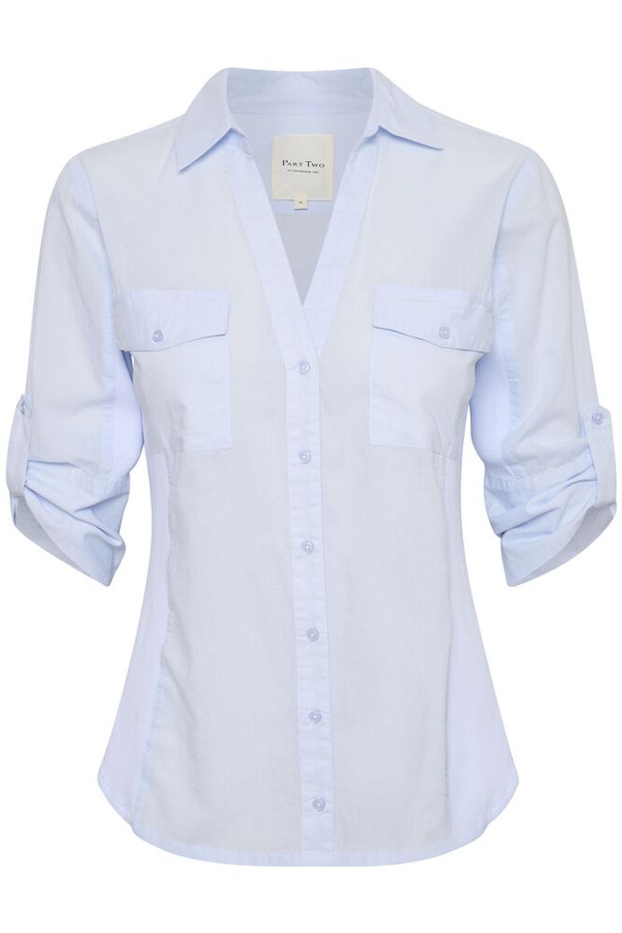 Part Two Cortnia Shirt - Heather Blue
