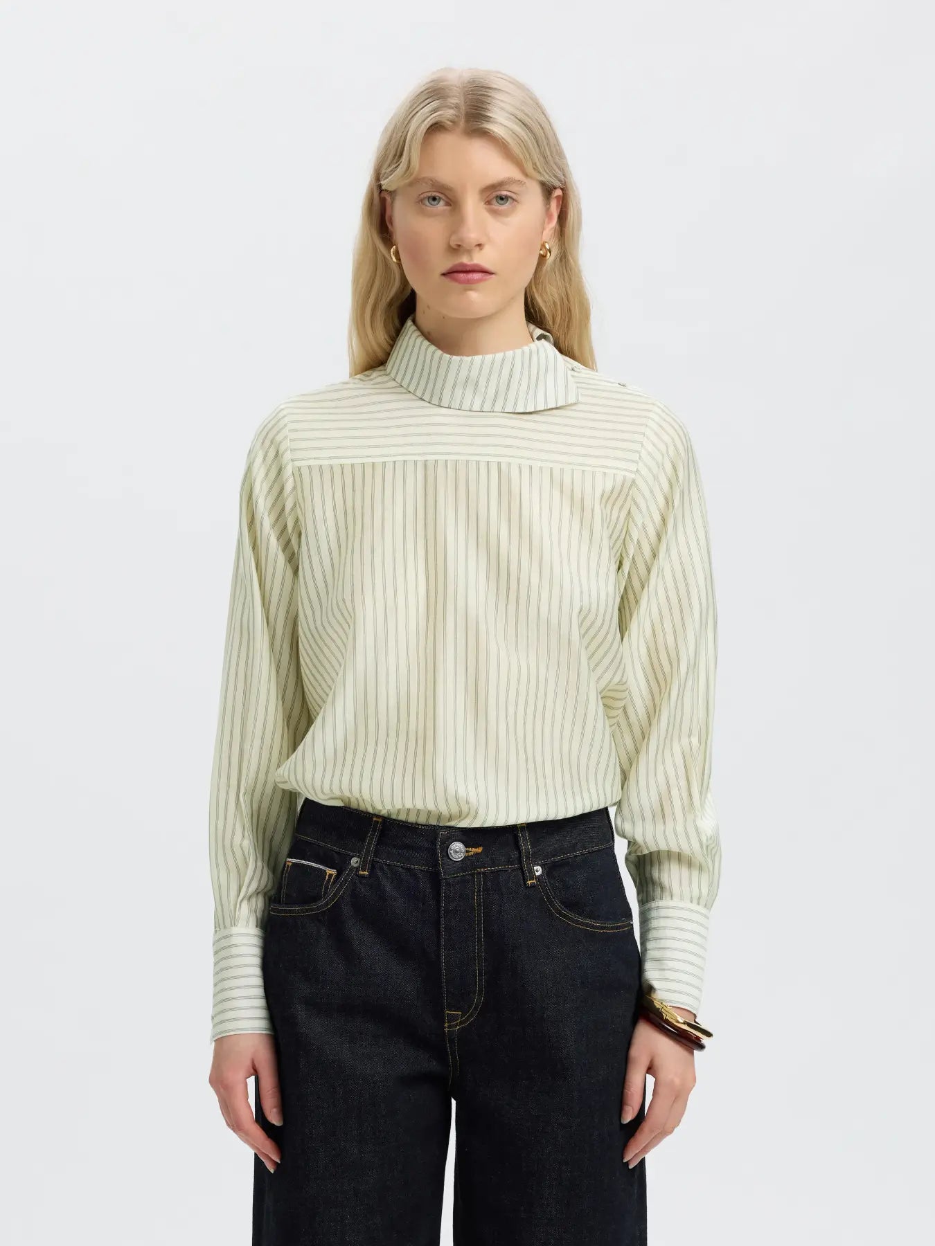 Selected Connie Strip Blouse