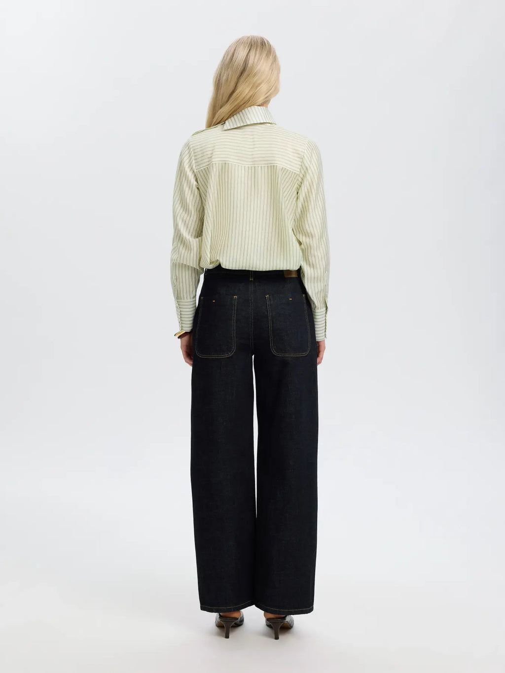 Selected Connie Strip Blouse