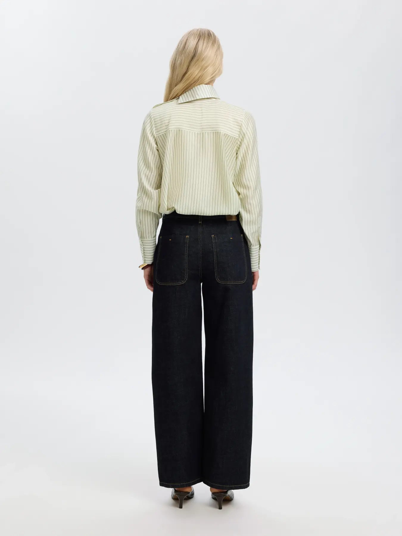 Selected Connie Strip Blouse