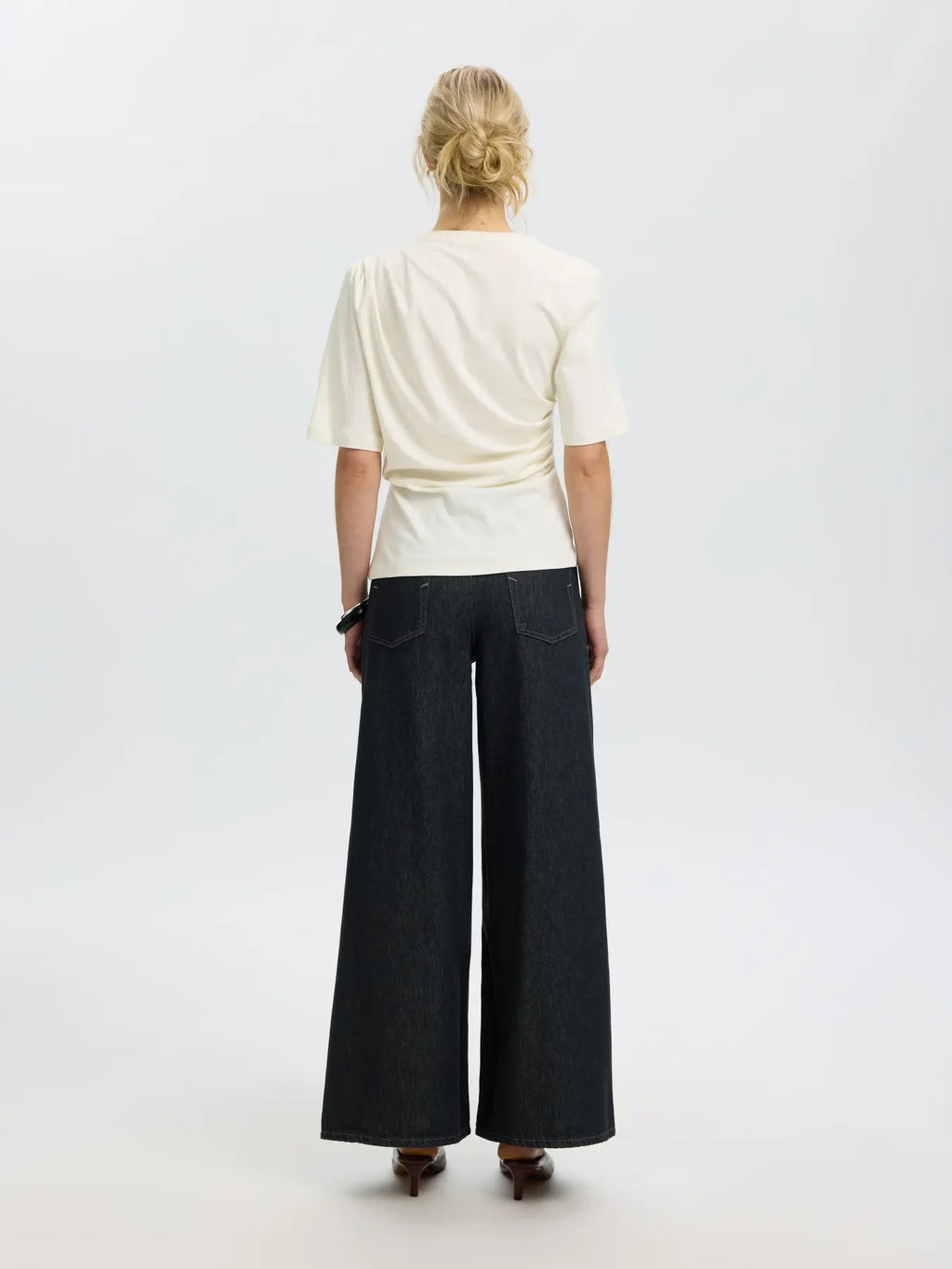 Selected Taj Twist Tee - Snow