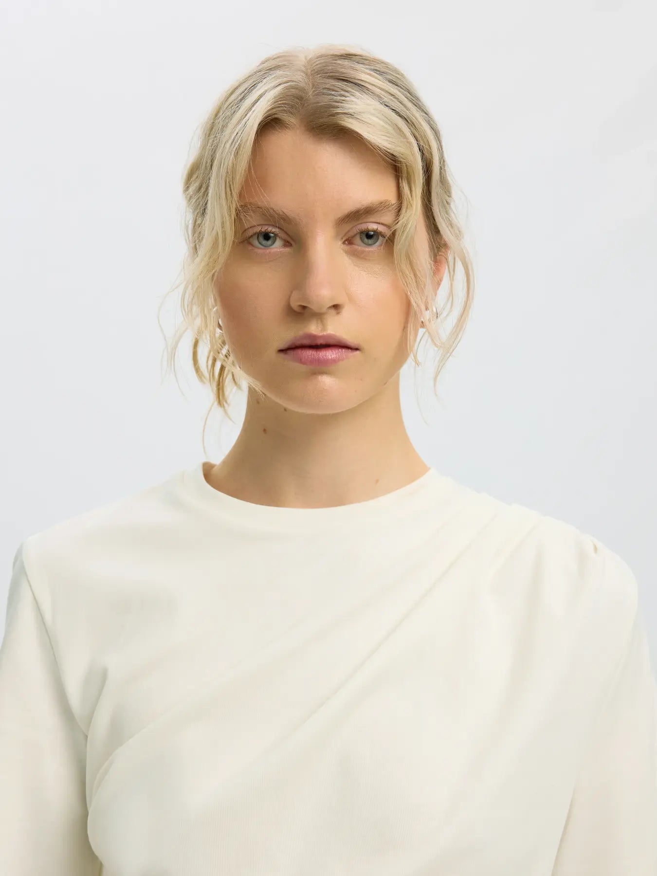 Selected Taj Twist Tee - Snow